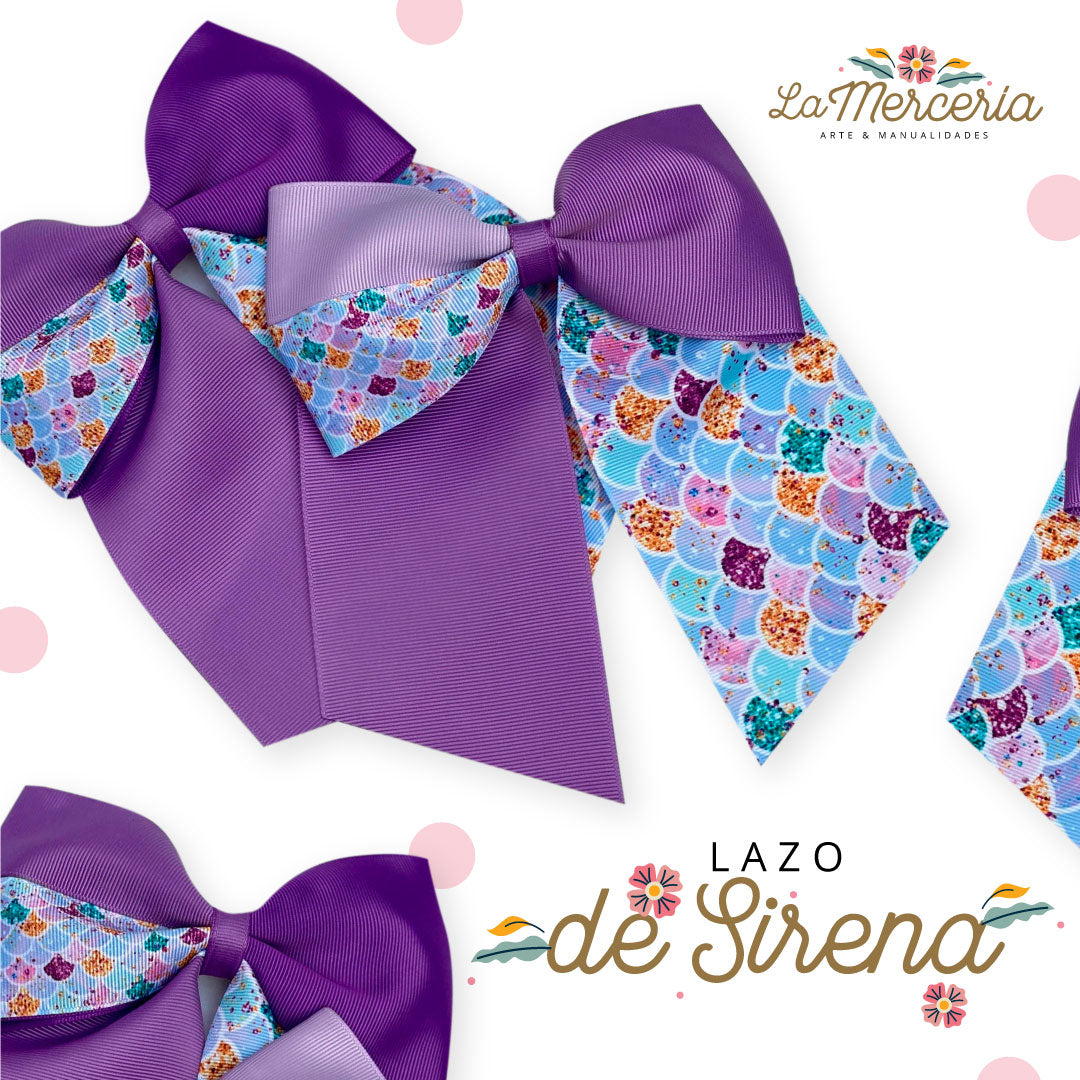 ¡APRENDE A HACER UN HERMOSO LAZO SIRENA!