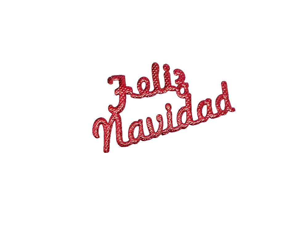 APLIQUE FELIZ NAVIDAD 6.5CM