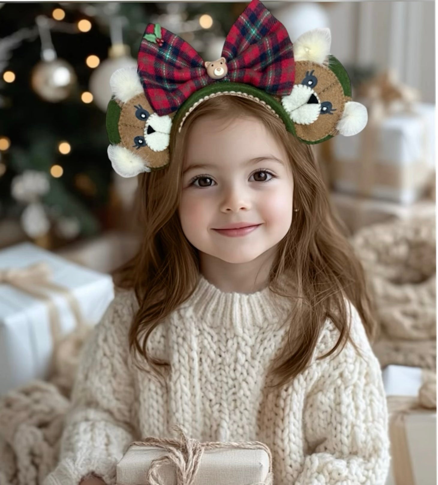DIADEMA NAVIDEÑA OSO