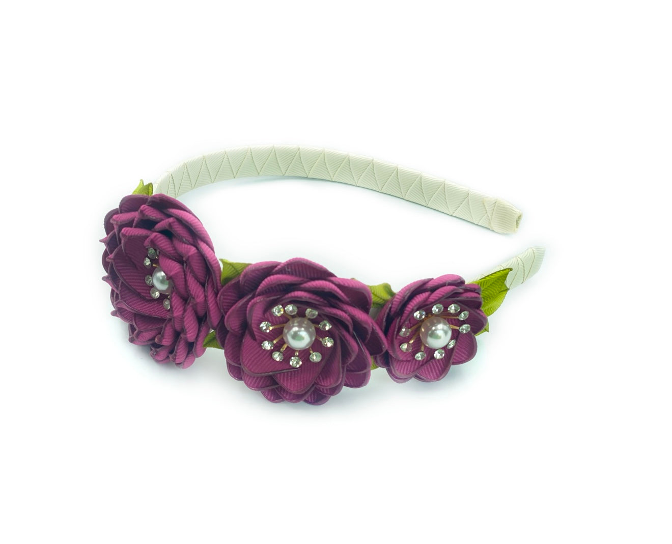DIADEMA TRÍO FLORAL