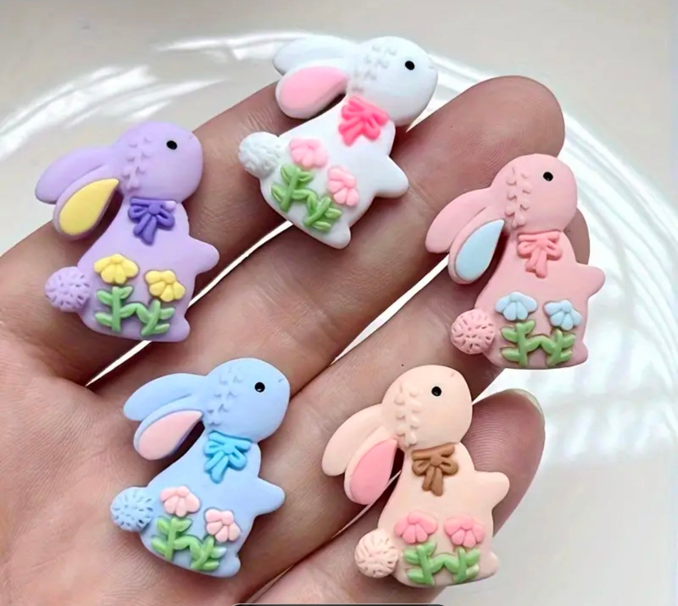 PAQUETE DE CONEJOS EN RESINA