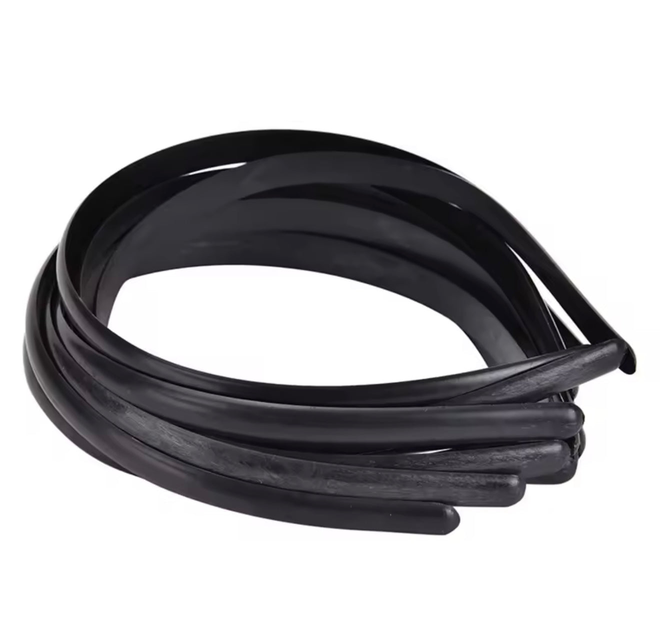 VINCHA NEGRA DELGADA x 12und