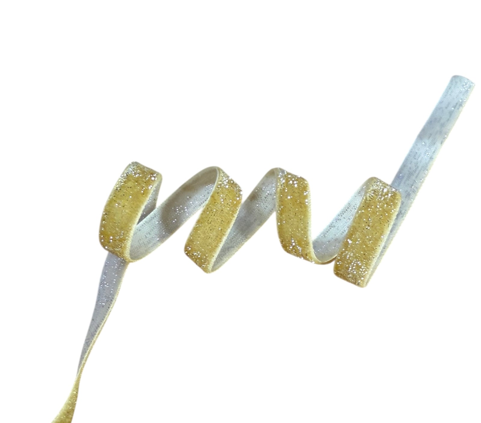 CINTA TERCIOPELO ACABADO PLATA 1CM