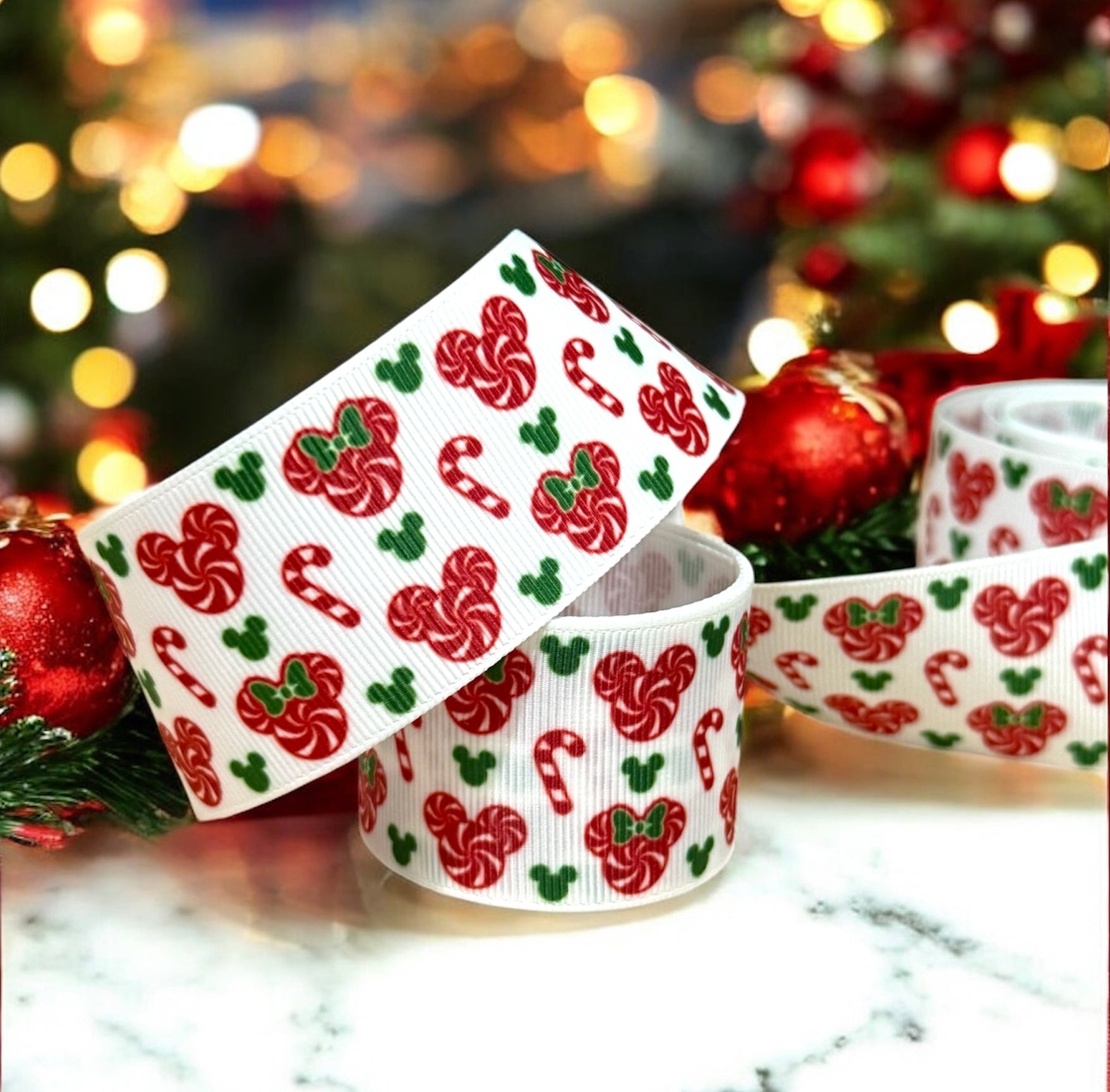 CINTA FAYA MICKEY NAVIDAD 3.8cm