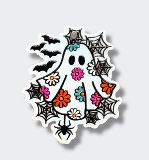 FANTASMA CON FLORES