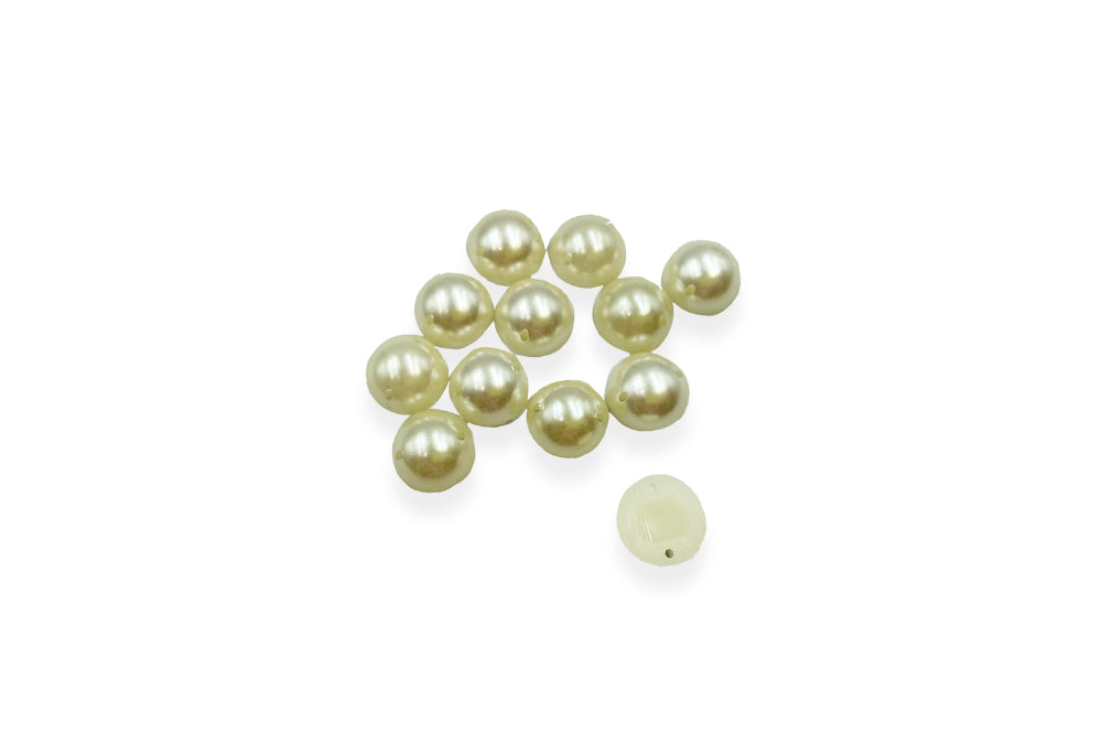 MEDIAS PERLAS BEIGE 1.5CM / DOCENA
