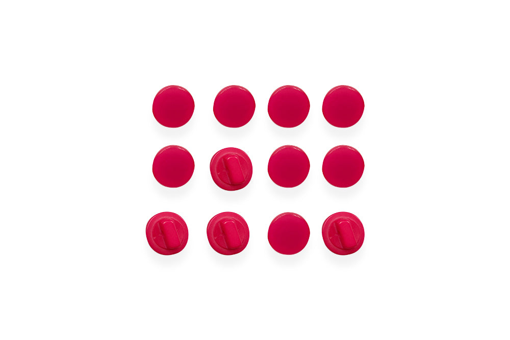 BOTÓN PLANO FUCSIA / DOCENA