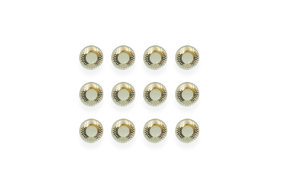 BOTÓN SOL DORADO / DOCENA