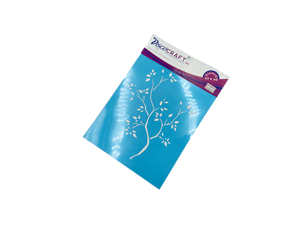 STENCIL RAMITAS CON HOJAS 22X26CM