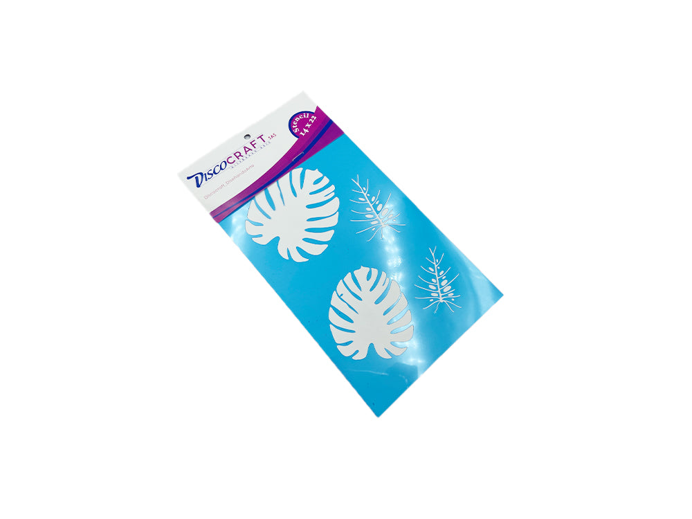 STENCIL HOJAS DE BALAZO PEQUEÑAS 14X22CM