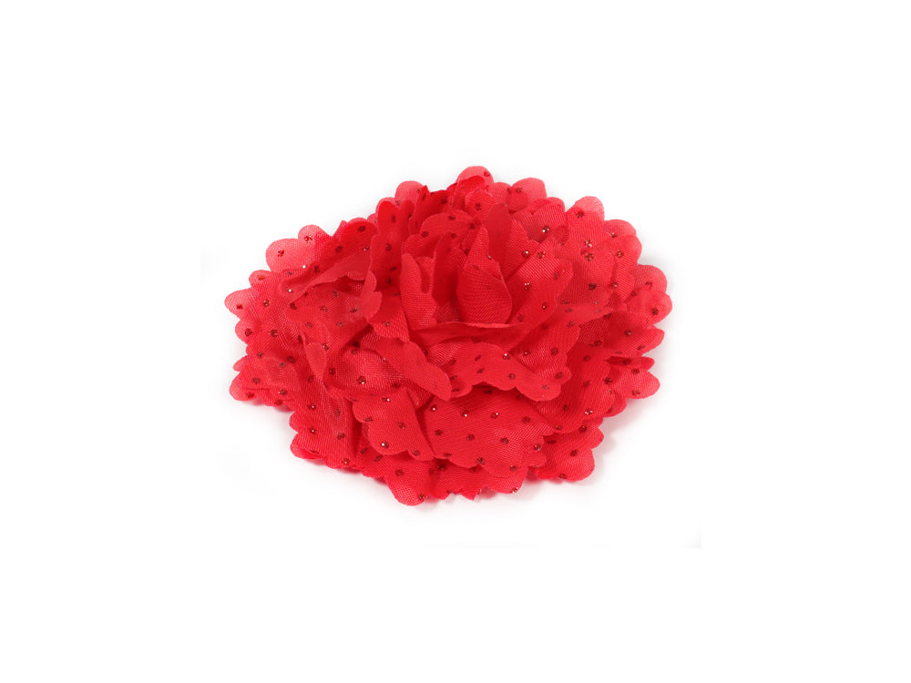 FLOR DE TELA PUNTOS 10CM