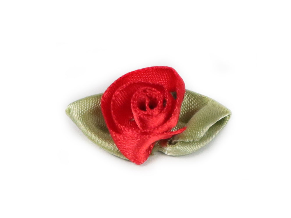 ROSA SATIN HOJA 3.5CM
