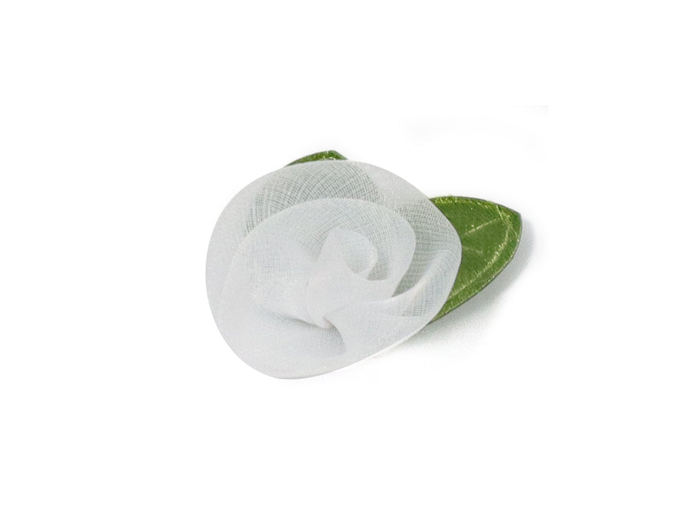 MINI ROSA ORGANZA ENROLLADA 4CM
