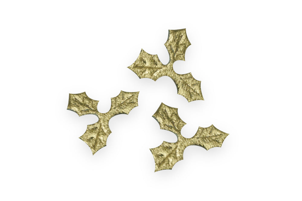 HOJA MINI NAVIDEÑA 4 CM