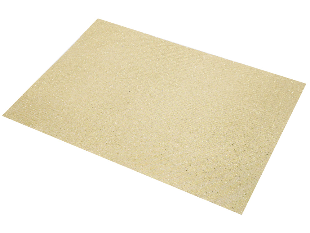 CUERINA ADHESIVA GLITTER MALLA CARTA 28X21.5CM