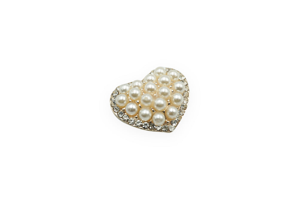 APLIQUE CORAZON PERLAS 2CM