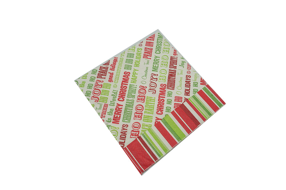 SERVILLETAS DECORATIVAS NAVIDAD 16.5x16.5CM