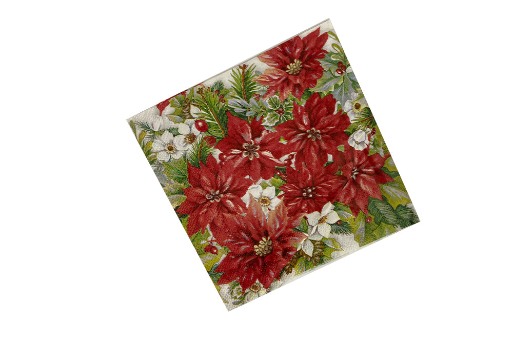 SERVILLETAS DECORATIVAS NAVIDAD 16.5x16.5CM