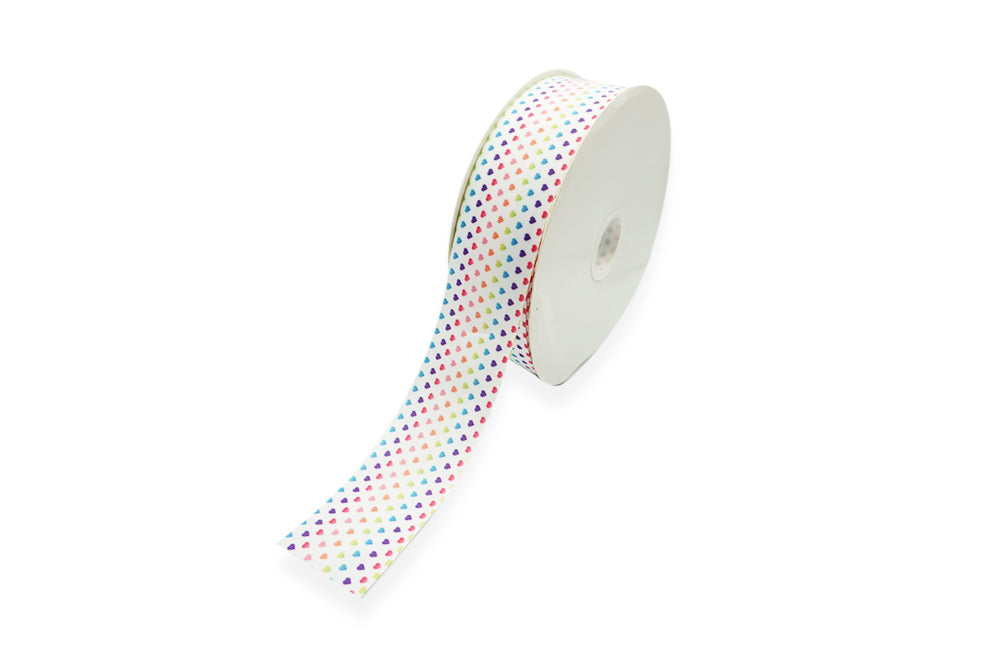 CINTA FAYA ARCOIRIS CORAZÓN 5CM