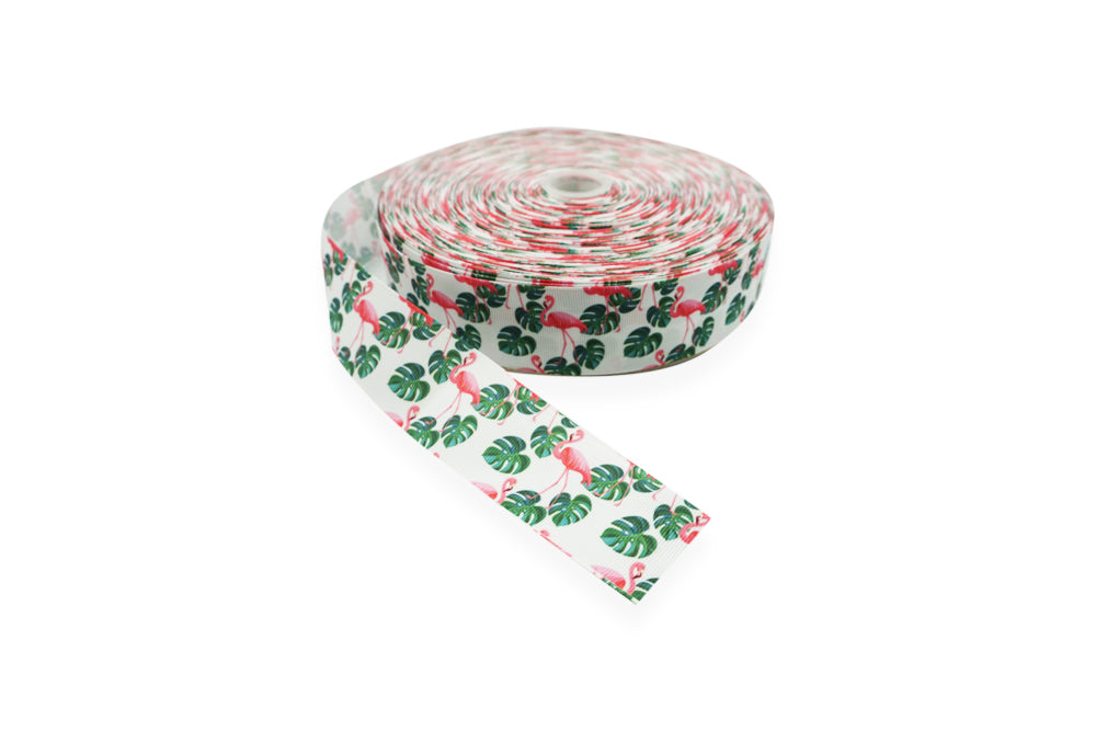 CINTA FAYA FLAMINGOS HOJAS 3.8CM
