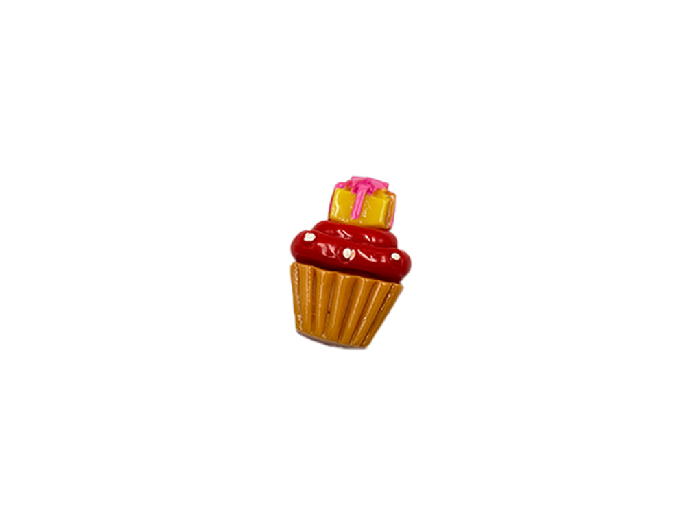 CUPCAKE ROJO NAVIDAD 4CM