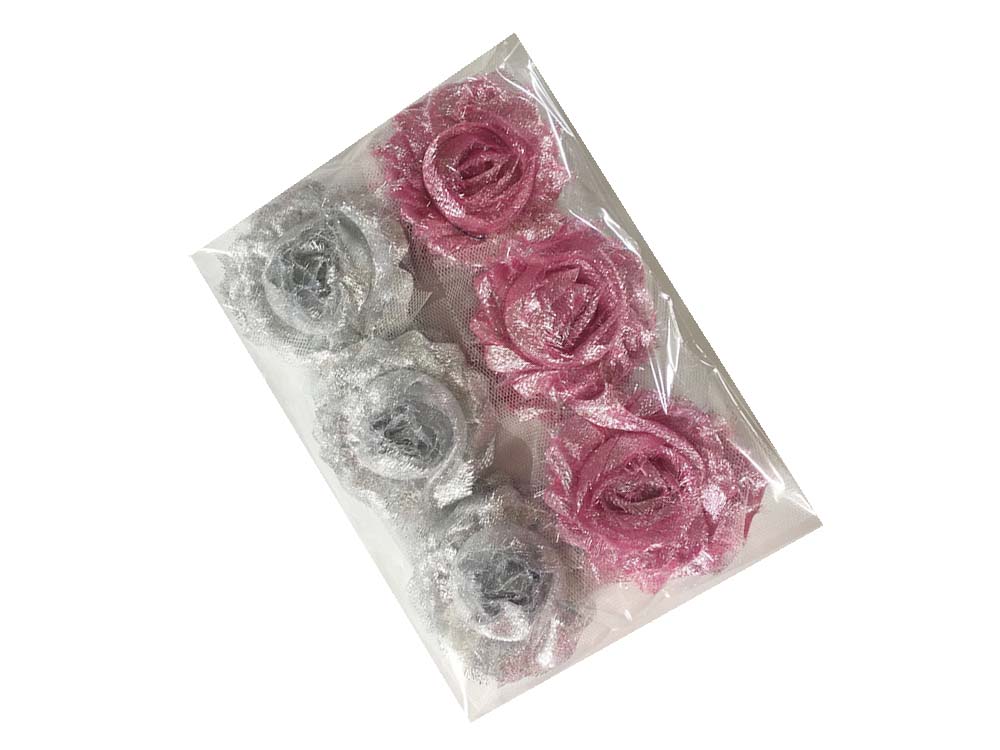 PAQUETE SHABBY METALICA 7CM / 12 UNIDADES