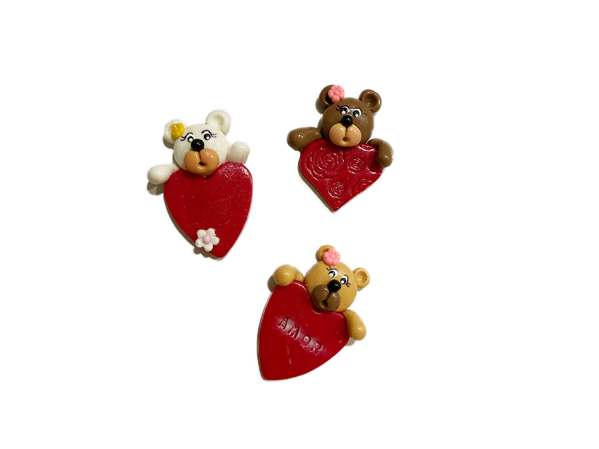 OSO CON CORAZON VARIADO 5CM
