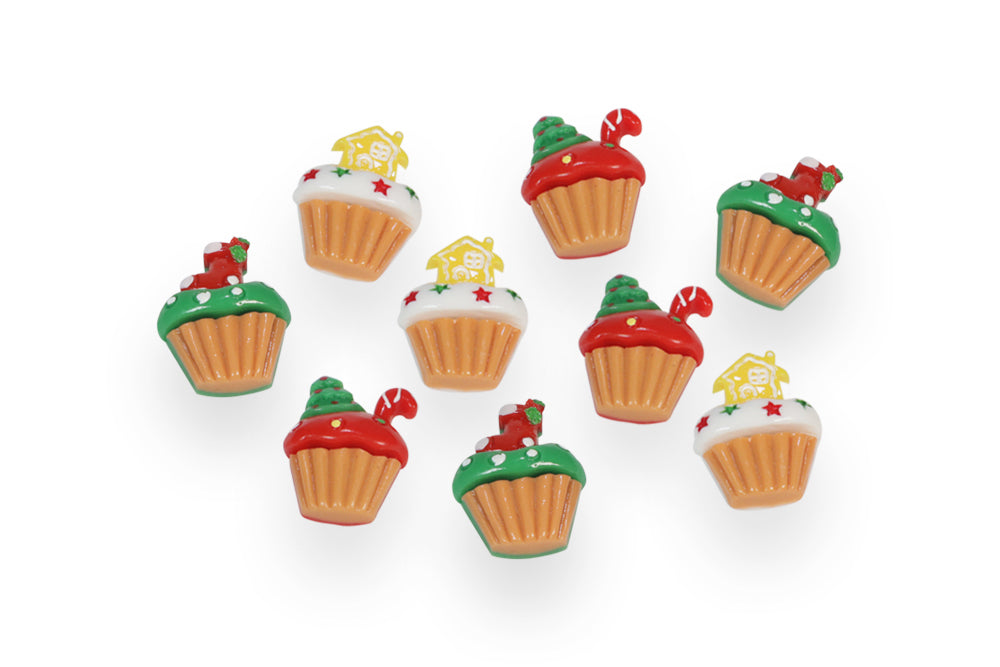 CUPCAKES NAVIDEÑOS 3CM