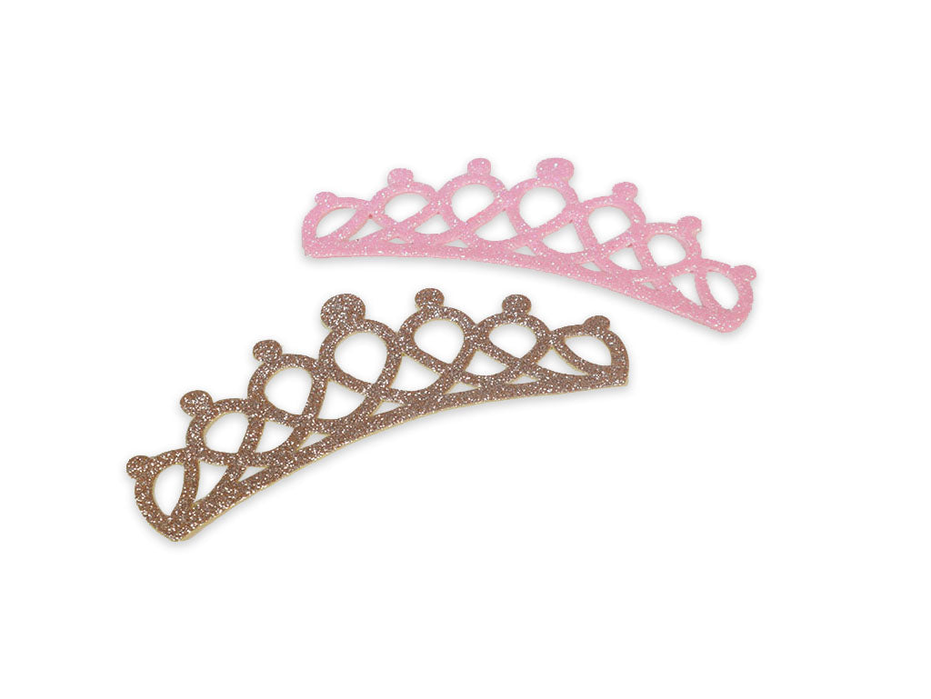 CORONA TROQUELADA ESCARCHADA 14.5CM