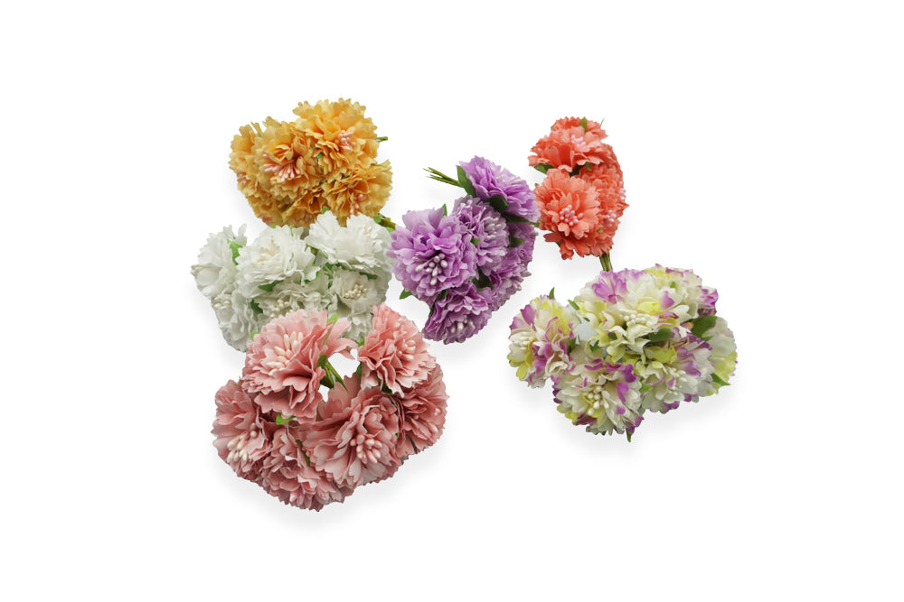 FLOR CLAVEL CON PISTILOS 3CM